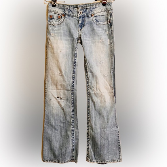 Vintage Y2K American Eagle Distressed-Style Boyfriend Jeans - Picture 1 of 5